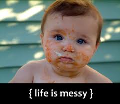 messy baby