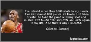 Michael Jordon - failure